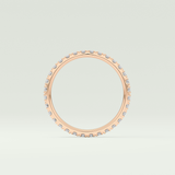 0.74 TCW Round Shaped Lab Grown Diamond Wedding Band