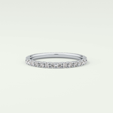 0.74 TCW Round Shaped Lab Grown Diamond Wedding Band