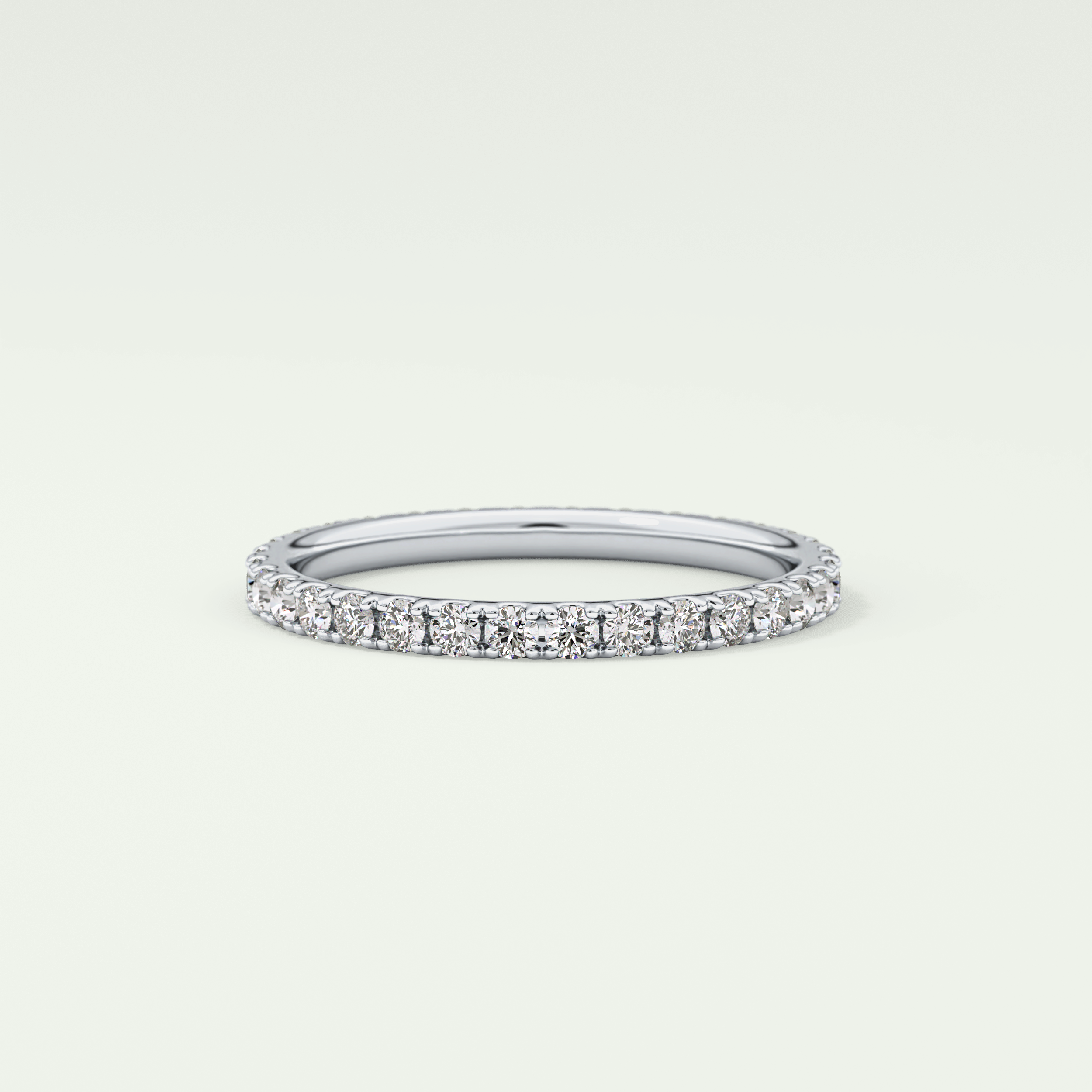 0.74 TCW Round Shaped Lab Grown Diamond Wedding Band