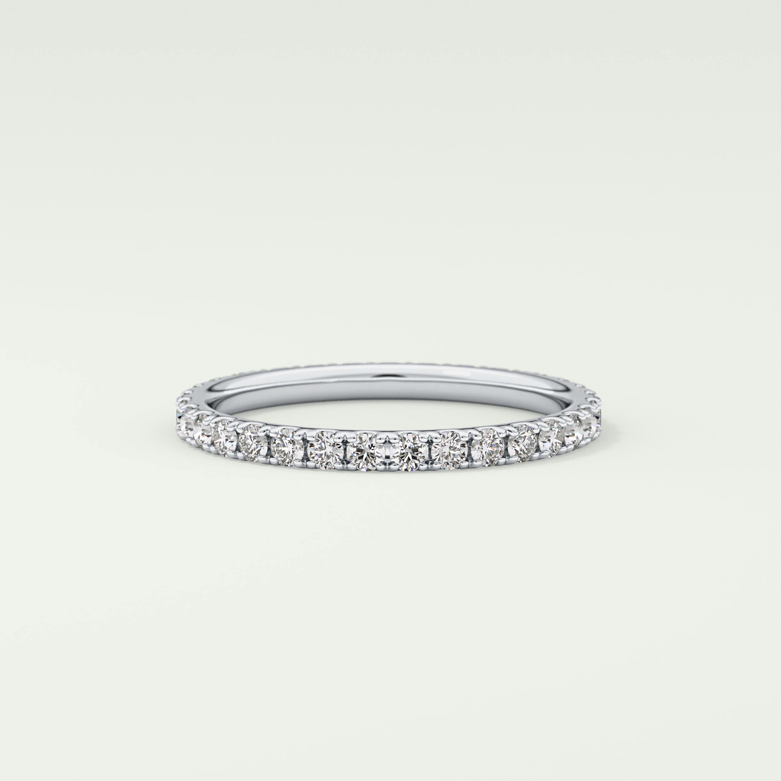 0.74 TCW Round Shaped Lab Grown Diamond Wedding Band
