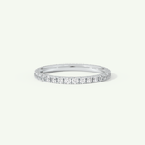 0.74 TCW Round Cut Lab-Grown Diamond Full Eternity Wedding Band