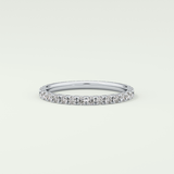 0.74 TCW Round Shaped Lab Grown Diamond Wedding Band