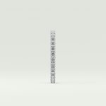 0.74 TCW Round Shaped Moissanite Wedding Band
