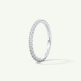 0.74 TCW Round Cut Lab-Grown Diamond Full Eternity Wedding Band