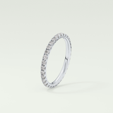 0.74 TCW Round Shaped Lab Grown Diamond Wedding Band