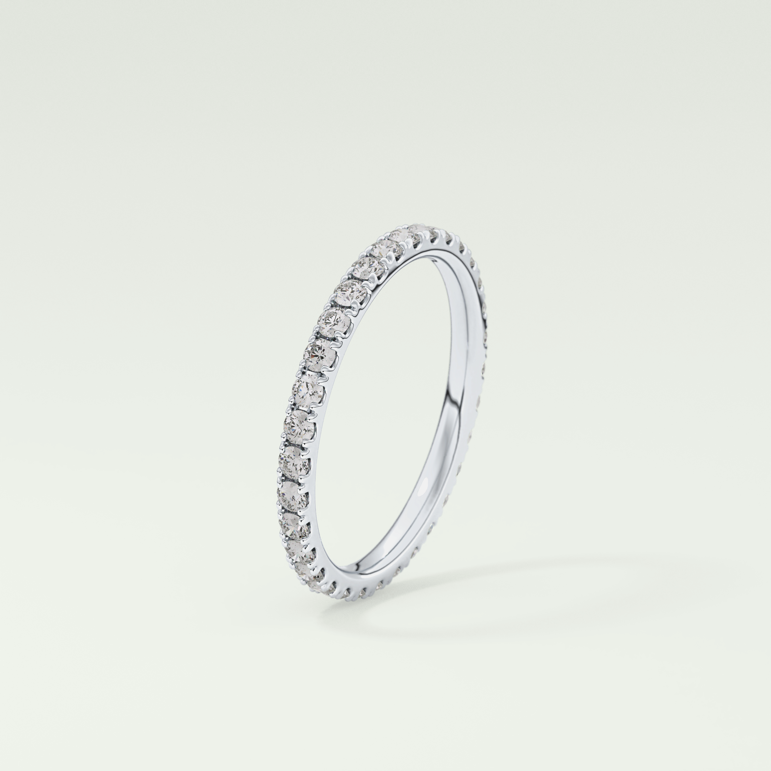 0.74 TCW Round Shaped Lab Grown Diamond Wedding Band