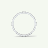 0.74 TCW Round Cut Lab-Grown Diamond Full Eternity Wedding Band