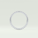 0.74 TCW Round Shaped Lab Grown Diamond Wedding Band