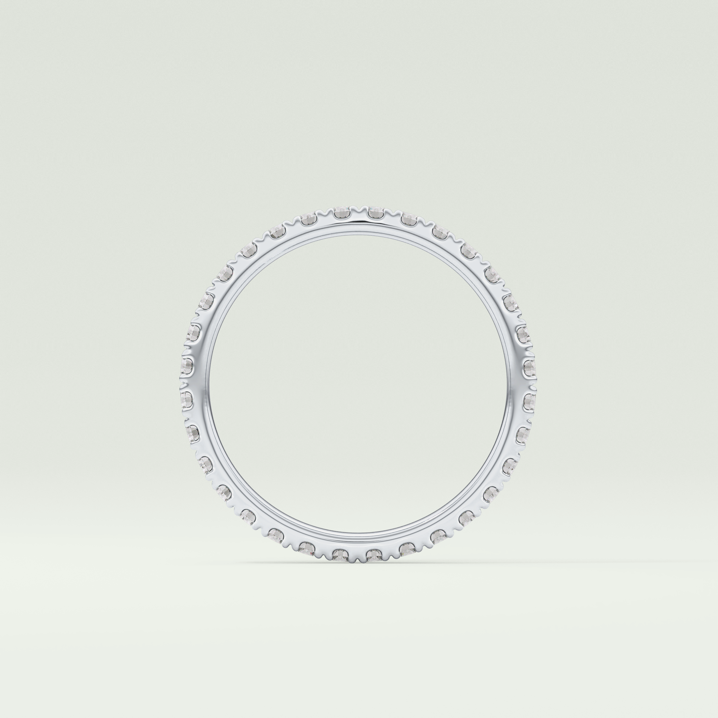 0.74 TCW Round Shaped Lab Grown Diamond Wedding Band