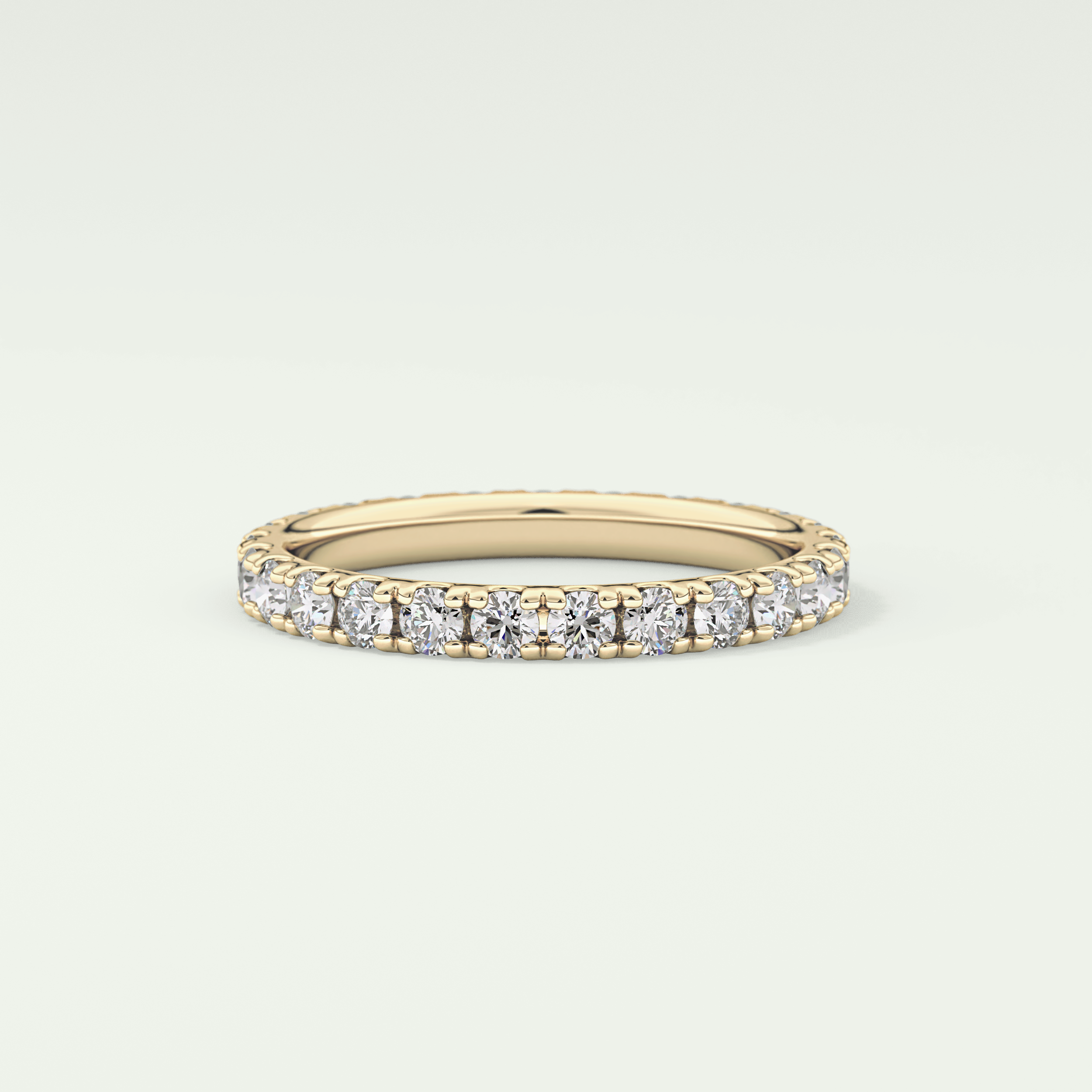 0.84 TCW Round Shaped Lab Grown Diamond Wedding Band