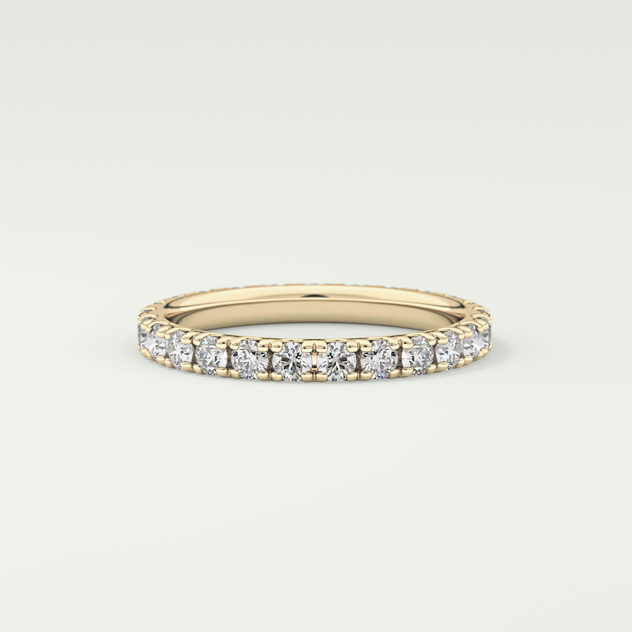 0.84 TCW Round Shaped Lab Grown Diamond Wedding Band