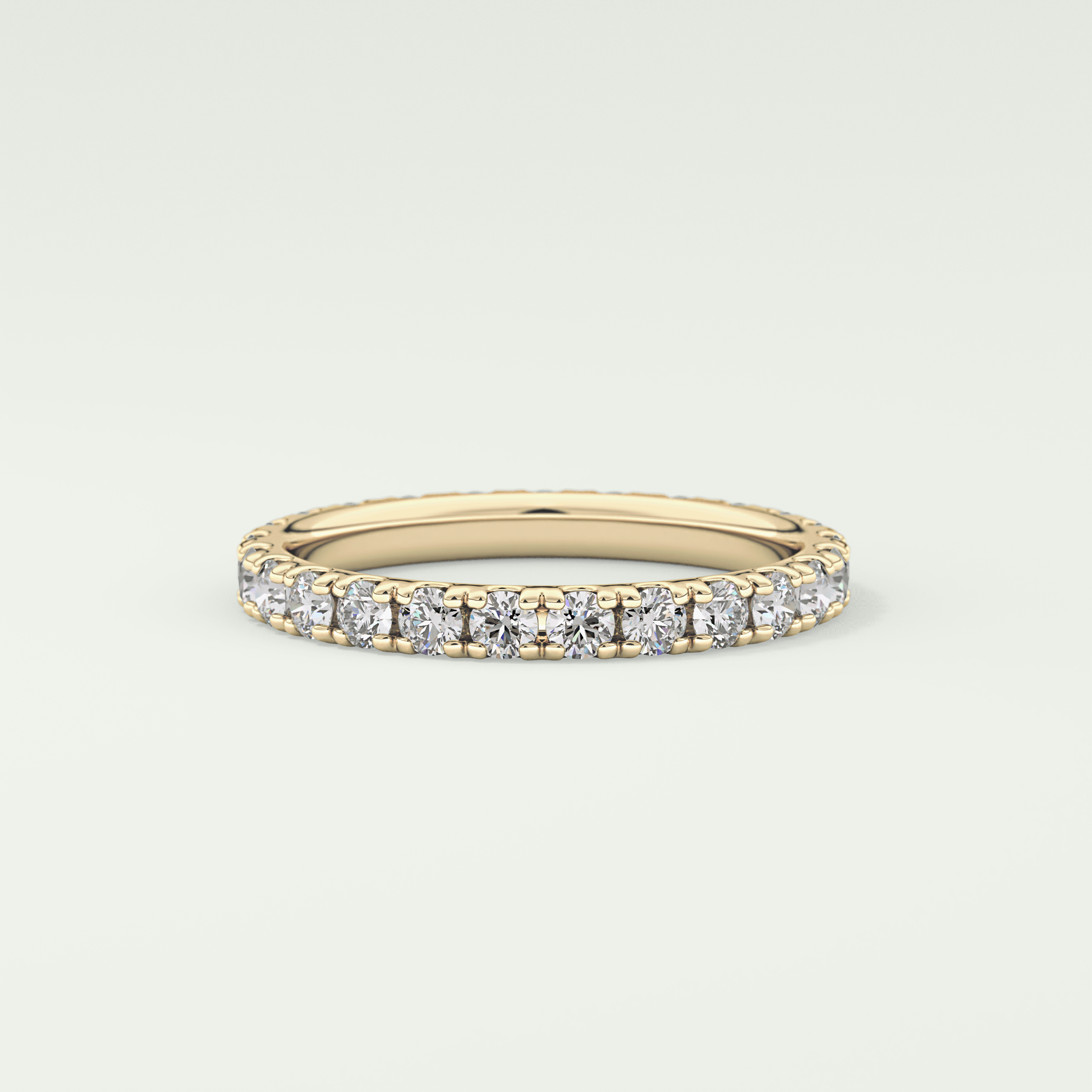 0.84 TCW Round Shaped Lab Grown Diamond Wedding Band