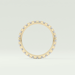 0.84 TCW Round Shaped Lab Grown Diamond Wedding Band