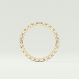 0.84 TCW Round Shaped Lab Grown Diamond Wedding Band