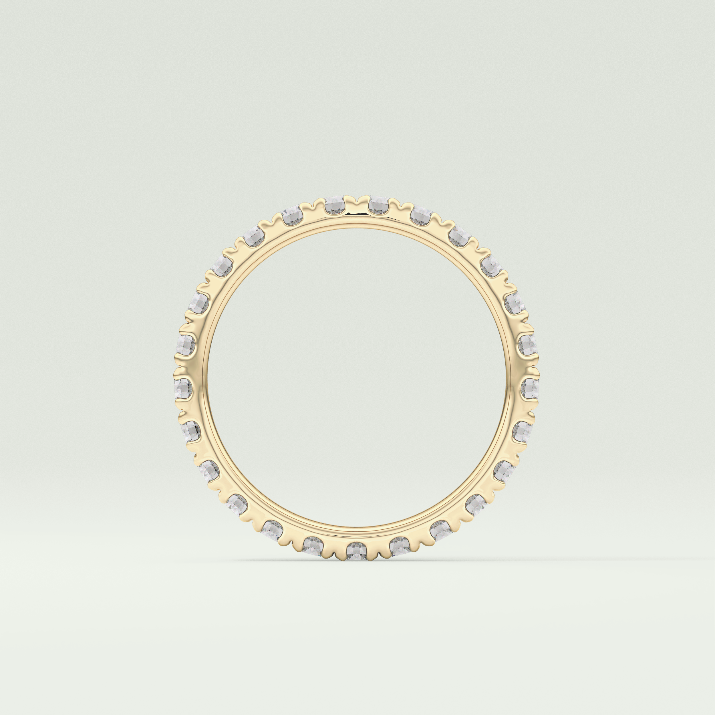 0.84 TCW Round Shaped Lab Grown Diamond Wedding Band