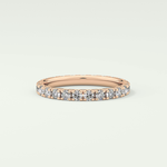 0.84 TCW Round Shaped Lab Grown Diamond Wedding Band