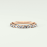 0.84 TCW Round Shaped Lab Grown Diamond Wedding Band