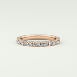 0.84 TCW Round Shaped Lab Grown Diamond Wedding Band