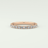 0.84 TCW Round Shaped Lab Grown Diamond Wedding Band