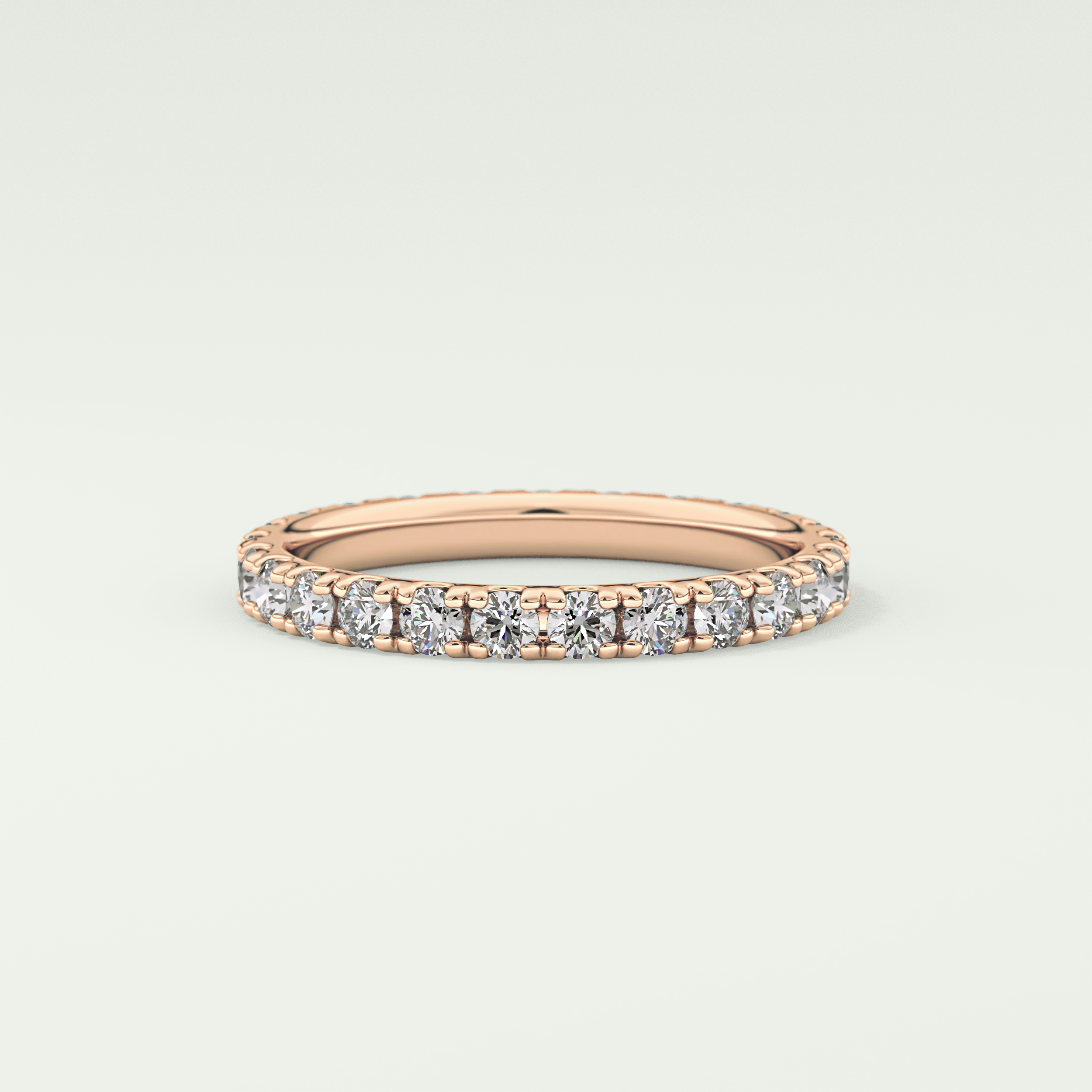 0.84 TCW Round Shaped Lab Grown Diamond Wedding Band