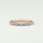 0.84 TCW Round Shaped Lab Grown Diamond Wedding Band