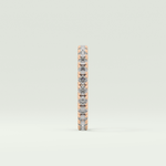 0.84 TCW Round Shaped Lab Grown Diamond Wedding Band