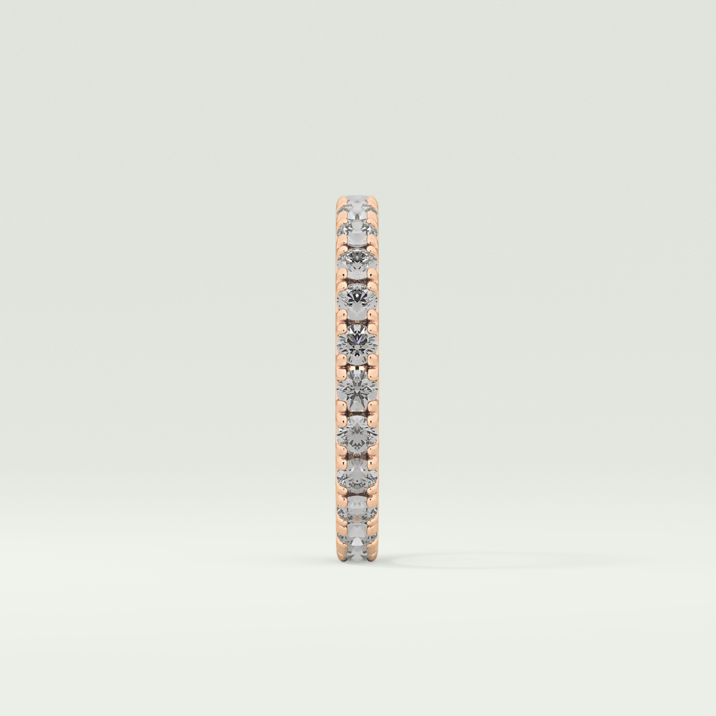 0.84 TCW Round Shaped Lab Grown Diamond Wedding Band