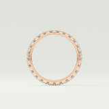 0.84 TCW Round Shaped Lab Grown Diamond Wedding Band