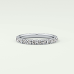 0.84 TCW Round Shaped Lab Grown Diamond Wedding Band