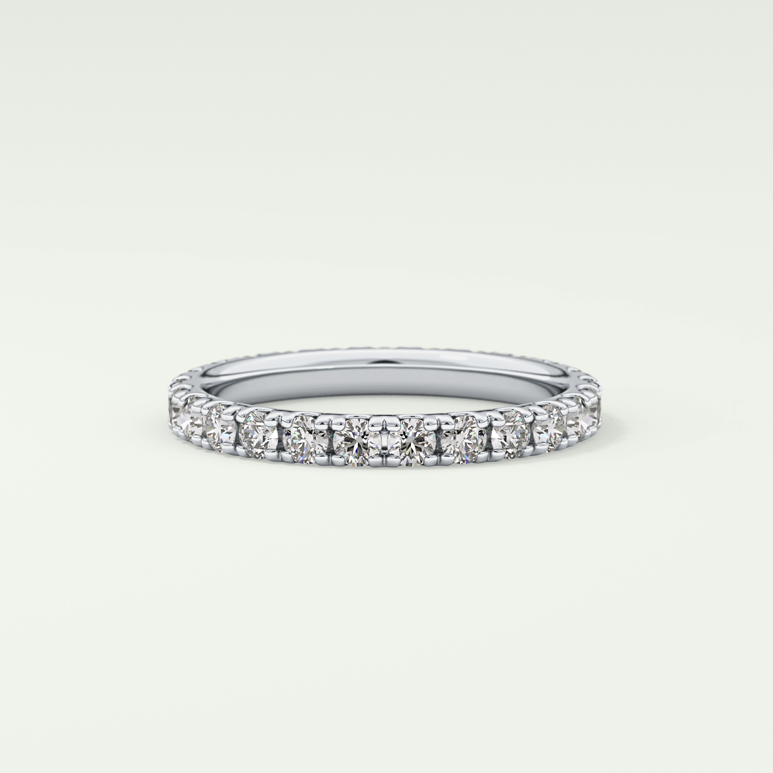 0.84 TCW Round Shaped Lab Grown Diamond Wedding Band