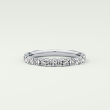 0.84 TCW Round Shaped Lab Grown Diamond Wedding Band
