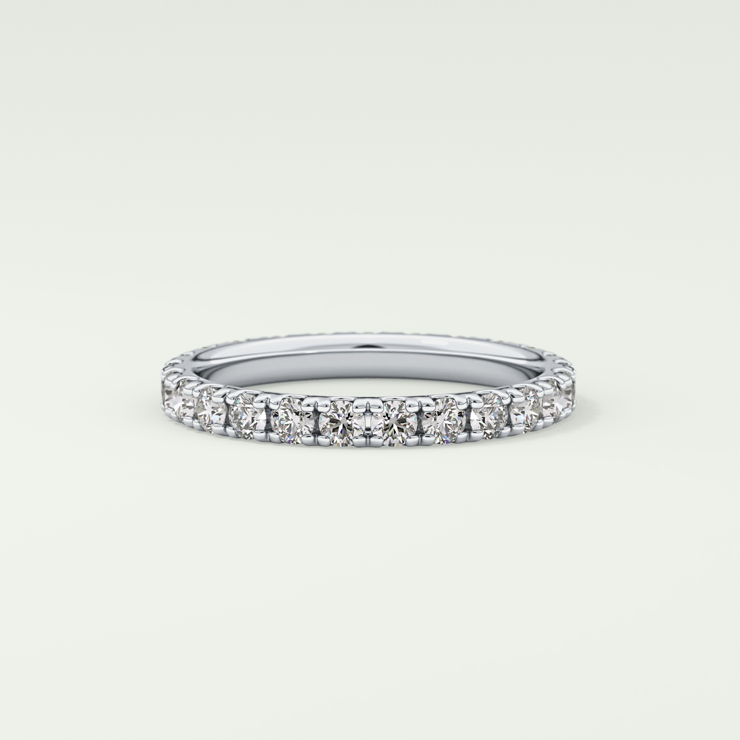 0.84 TCW Round Shaped Lab Grown Diamond Wedding Band