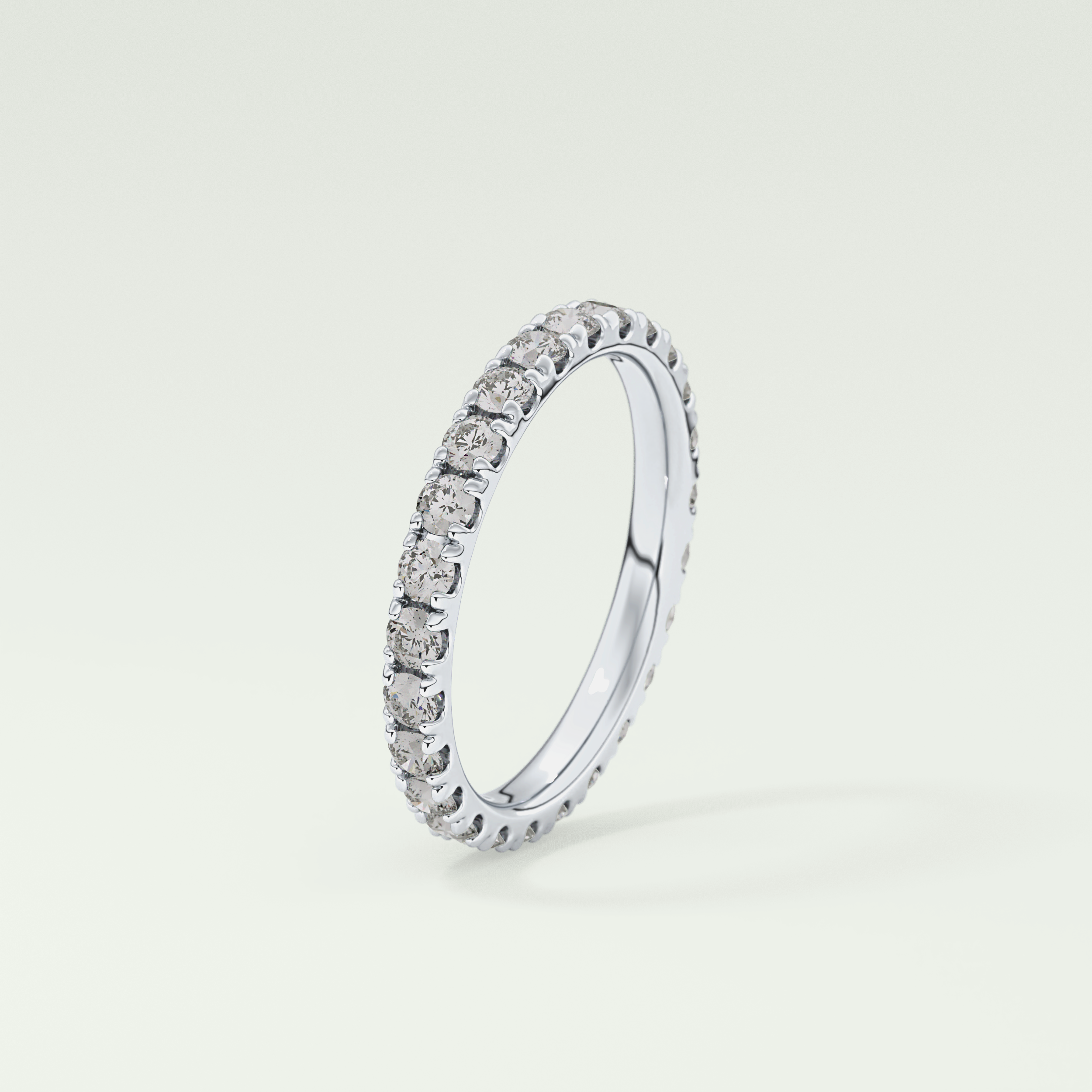 0.84 TCW Round Shaped Lab Grown Diamond Wedding Band