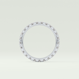 0.84 TCW Round Shaped Lab Grown Diamond Wedding Band