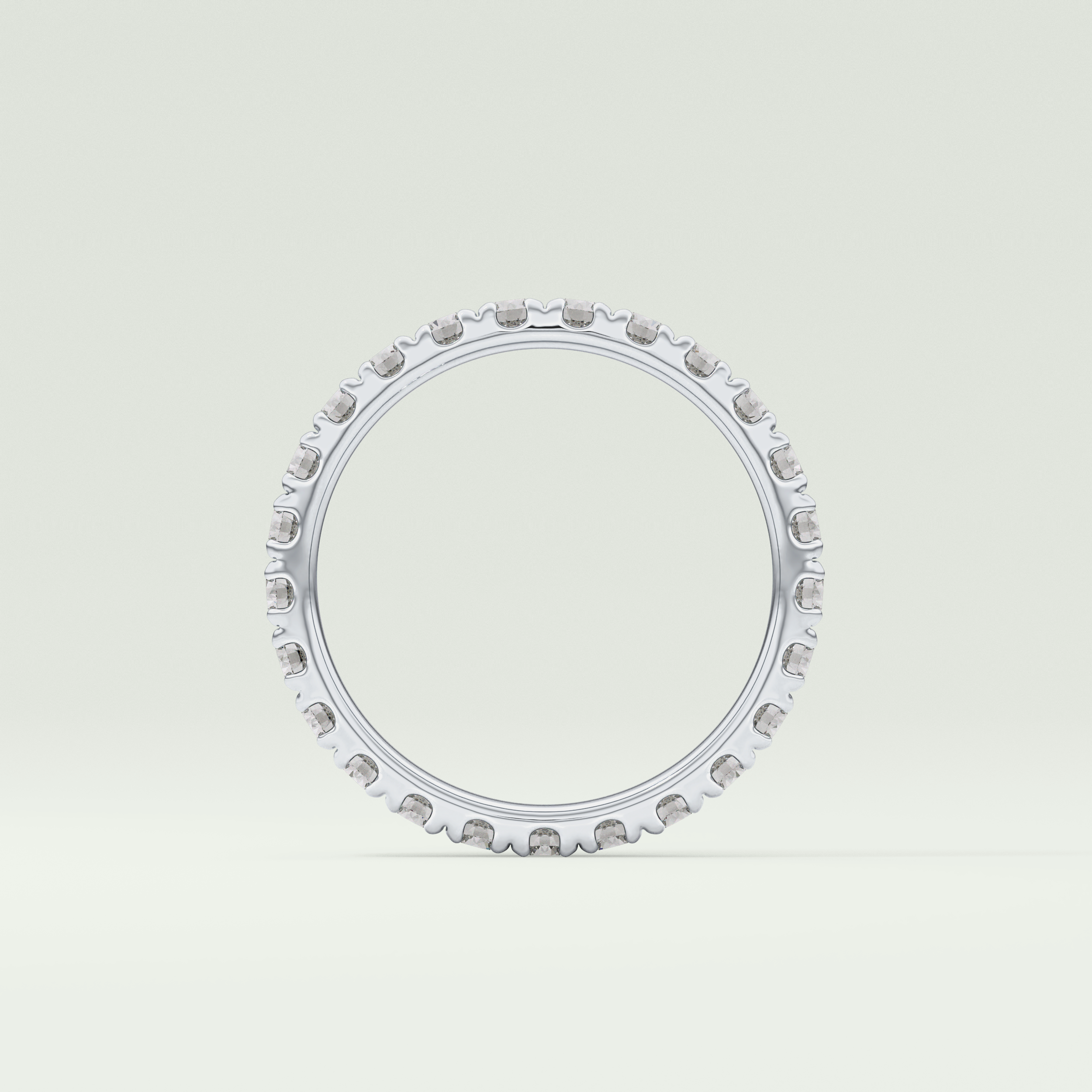 0.84 TCW Round Shaped Lab Grown Diamond Wedding Band