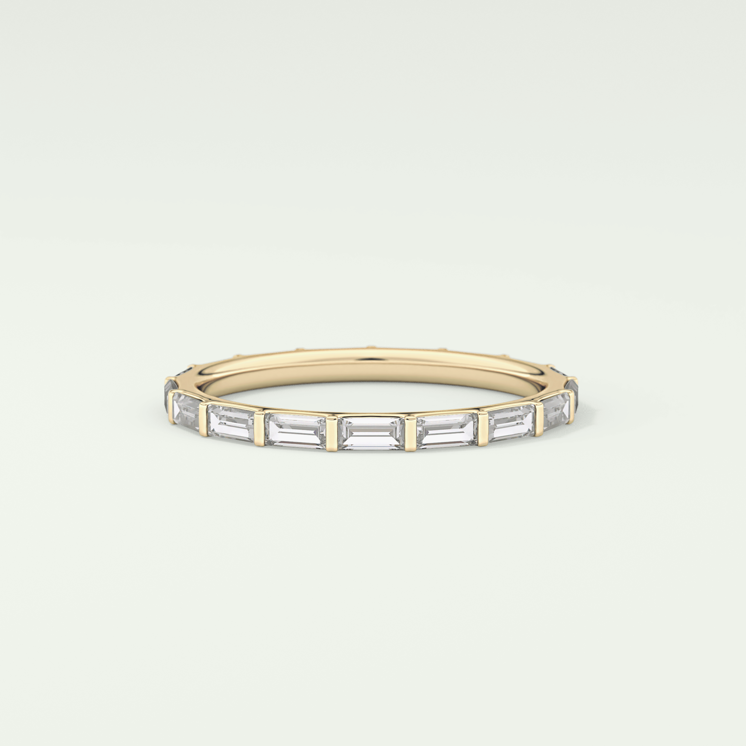 1.02 TCW Baguette Cut Lab Grown Diamond Wedding Band