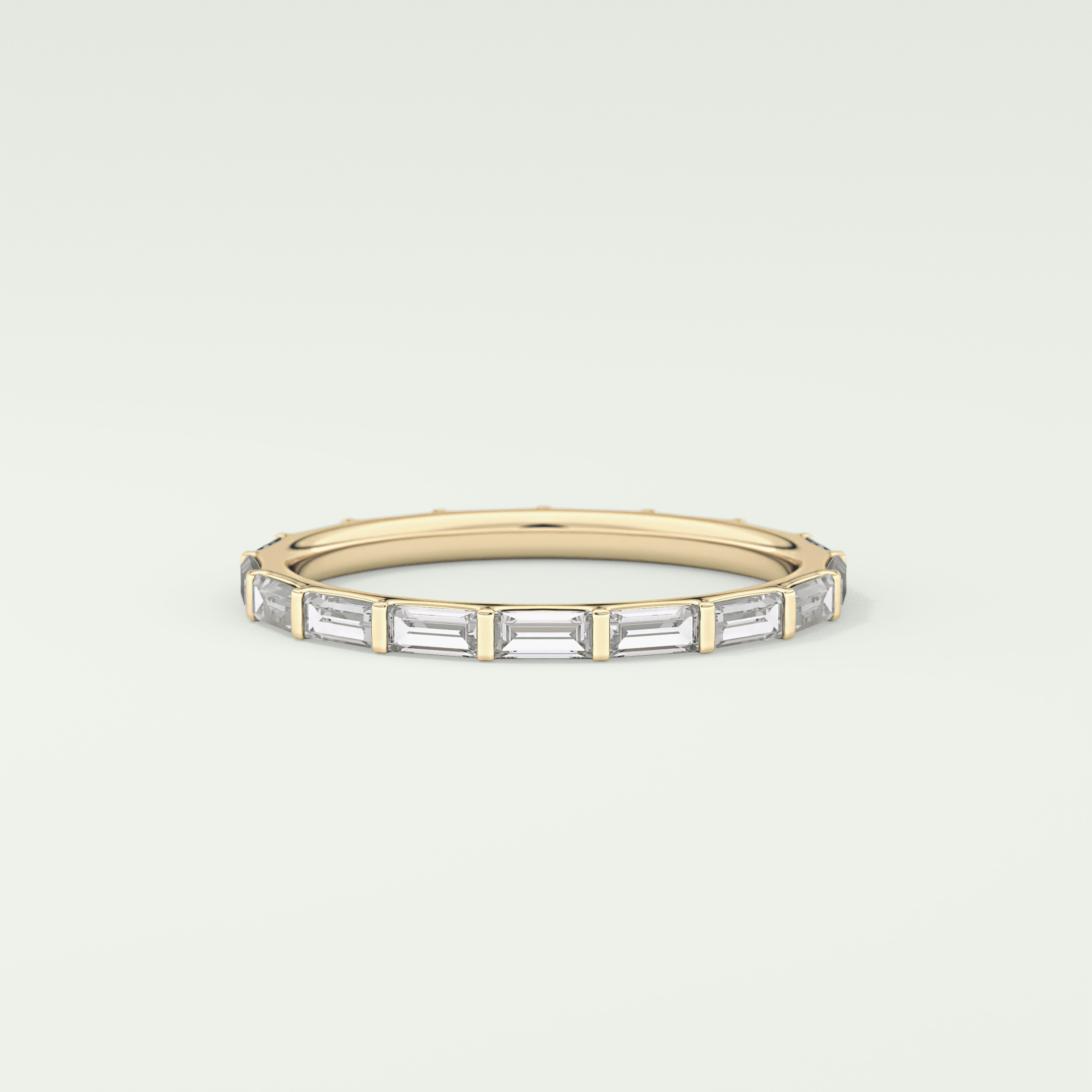 1.02 TCW Baguette Cut Lab Grown Diamond Wedding Band