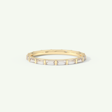 1.02 TCW Baguette Cut Lab-Grown Diamond Full Eternity Wedding Band