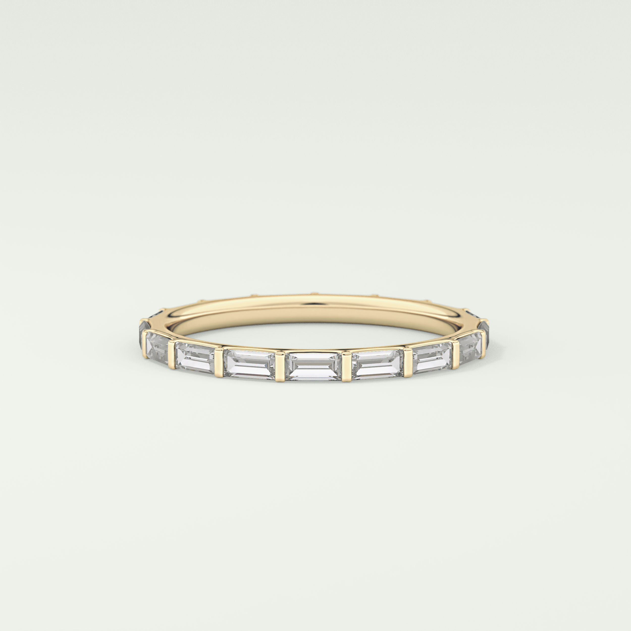 1.02 TCW Baguette Cut Lab Grown Diamond Wedding Band