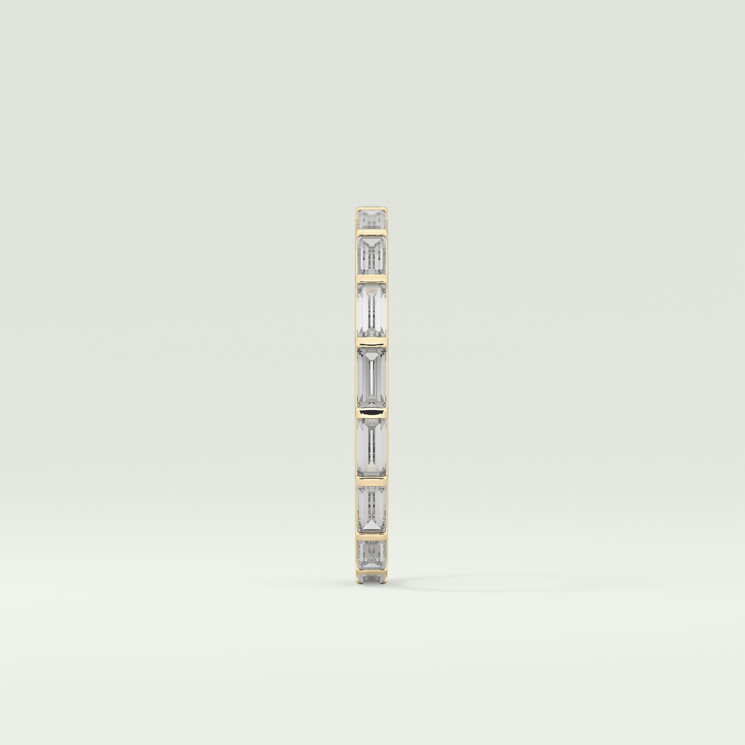 1.02 TCW Baguette Cut Moissanite Wedding Band