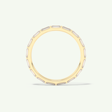 1.02 TCW Baguette Cut Lab-Grown Diamond Full Eternity Wedding Band