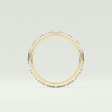 1.02 TCW Baguette Cut Lab Grown Diamond Wedding Band