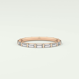 1.02 TCW Baguette Cut Lab Grown Diamond Wedding Band