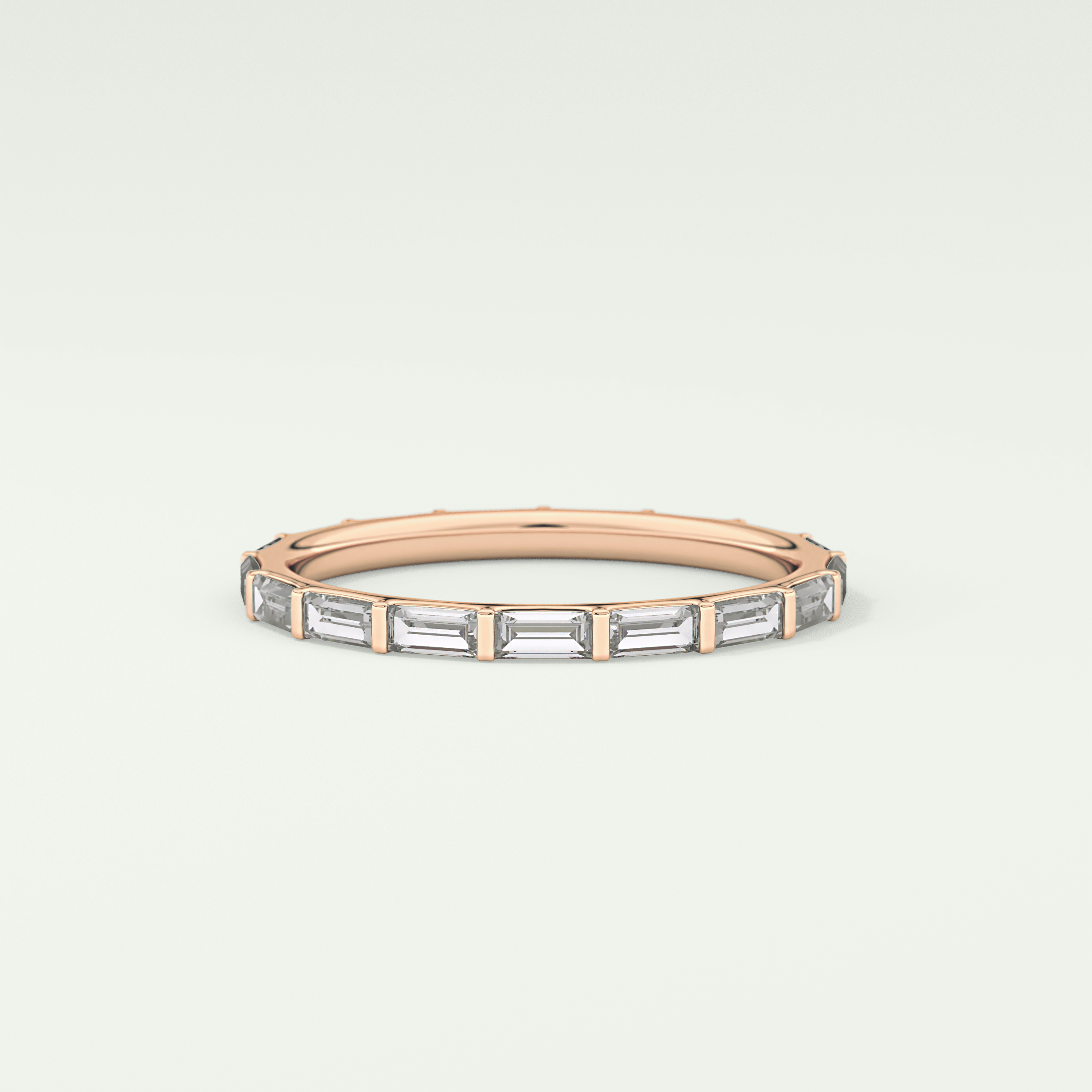 1.02 TCW Baguette Cut Lab Grown Diamond Wedding Band