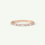 1.02 TCW Baguette Cut Lab-Grown Diamond Full Eternity Wedding Band