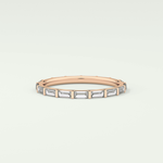 1.02 TCW Baguette Cut Moissanite Wedding Band