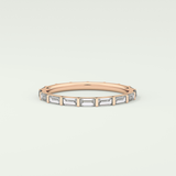 1.02 TCW Baguette Cut Lab Grown Diamond Wedding Band