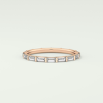 1.02 TCW Baguette Cut Moissanite Wedding Band