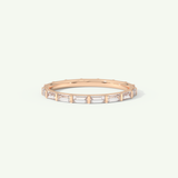 1.02 TCW Baguette Cut Lab-Grown Diamond Full Eternity Wedding Band