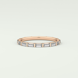1.02 TCW Baguette Cut Lab Grown Diamond Wedding Band